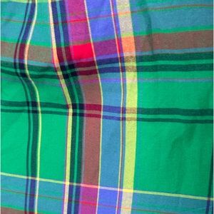 Lauren Ralph Lauren plaid women’s blouse size M Office St Patrick’s Day
